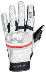 IXS MC Gloves Desert-Air Black Light Gray