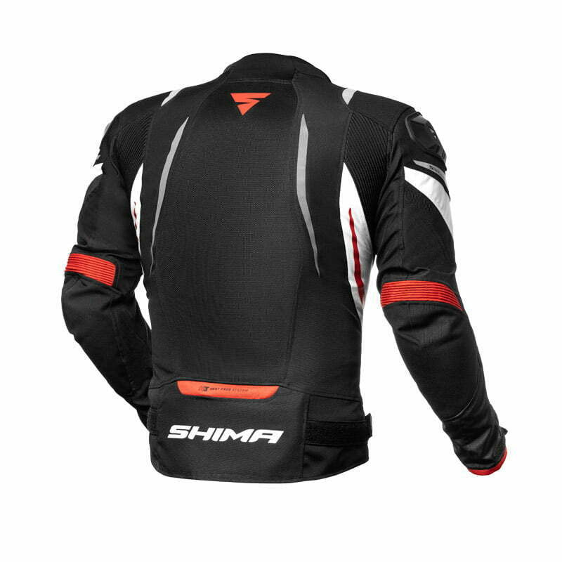 Shima textile mc jacket mesh pro black /red