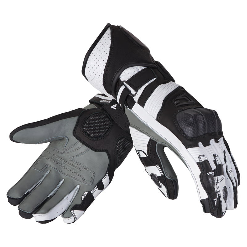 Rebelhorn MC-Sport Gloves Fighter Negro /Blanco